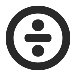 Sign Division Circle SVG Icon
